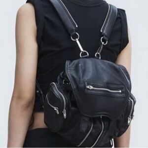 Alexander Wang Nylon Leather Backpack – Black – Authentic